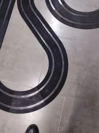 Circuito Scalextric Negro Antiguo grande