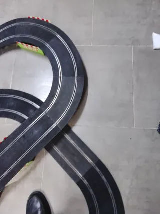 Circuito Scalextric Negro Antiguo grande