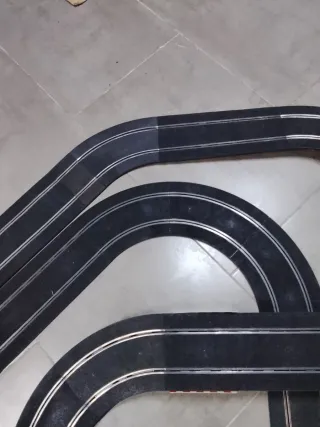 Circuito Scalextric Negro Antiguo grande