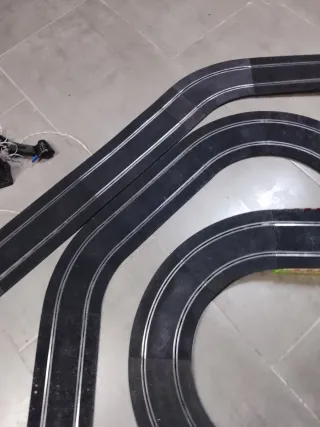 Circuito Scalextric Negro Antiguo grande