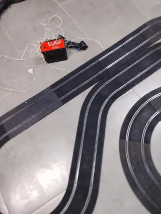 Circuito Scalextric Negro Antiguo grande