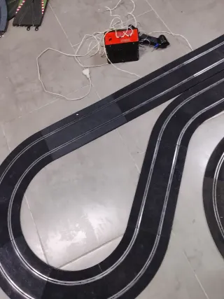Circuito Scalextric Negro Antiguo grande