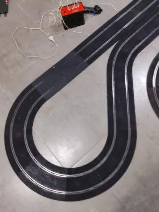 Circuito Scalextric Negro Antiguo grande