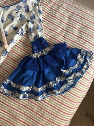 Vestido Flamenca Canastero Azul