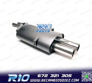 SILENCIOSO ESCAPE BMW SERIE 3 E46 2000- x2 BIS