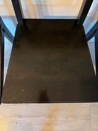 Lote 3 Sillas Stefan Ikea Madera Negra