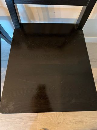 Lote 3 Sillas Stefan Ikea Madera Negra