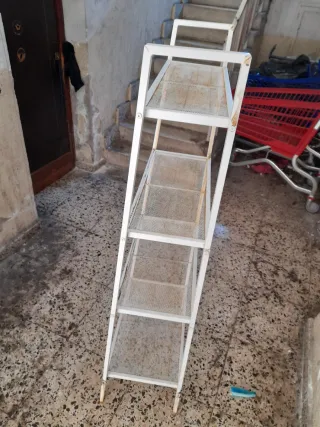 Estantería metálica blanca 4 baldas