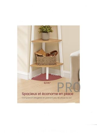 Estantería de Esquina, 5 estantes