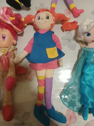 Lotto 5 Bambole Stoffa