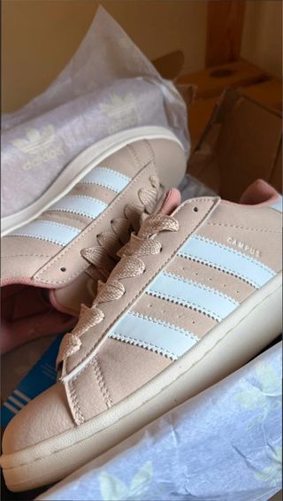 Adidas Campus Beige/Rosa Talla 40