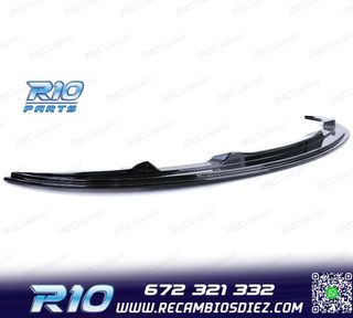 SPOILER LIP BMW E90 E91 08-12 LOOK M NEGRO BRILLO