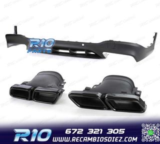 DIFUSOR MERCEDES GLC X253 15-18 LOOK AMG GLC63 PDC + COLAS E