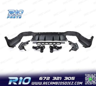 DIFUSOR MERCEDES GLC X253 15-18 LOOK AMG GLC63 PDC + COLAS E