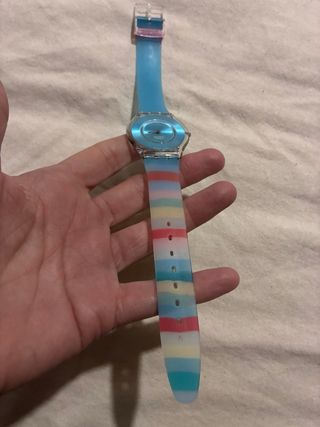 Reloj Swatch Ultra Plano Azul Multicolor