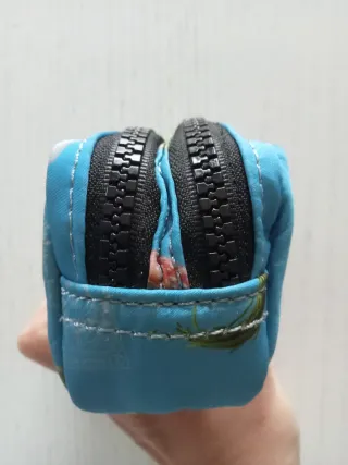 Monedero Parfois azul nylon estampado