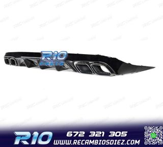 DIFUSOR MERCEDES CLASE E C238 16- AMG NEGRO BRILLO LOOK E63