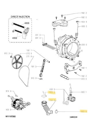 Soffietto Whirlpool lavatrice