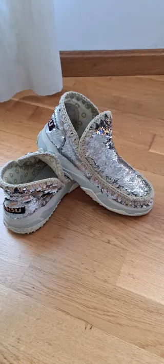 Mou Botas Bajas Lentejuelas Talla 39