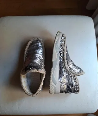 Mou Botas Bajas Lentejuelas Talla 39