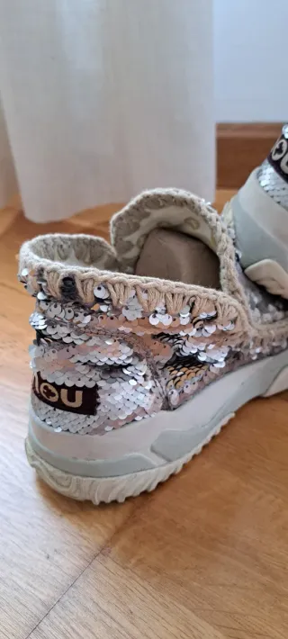 Mou Botas Bajas Lentejuelas Talla 39