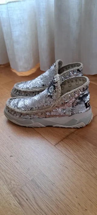 Mou Botas Bajas Lentejuelas Talla 39