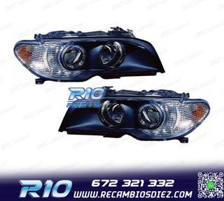 FAROS BMW E46 COUPÉ FONDO NEGRO + INTERMITENTE