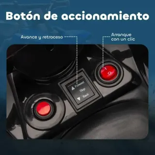 Quad eléctrico infantil azul