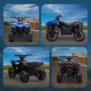 Quad eléctrico infantil azul