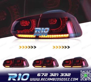 PILOTOS VOLKSWAGEN VW GOLF 6 FULL LED DINÁMICOS AHUMADOS