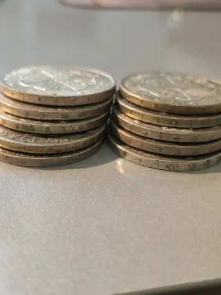 Lote 10 monedas de plata 100 ptas Franco 1966