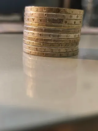 Lote 10 monedas de plata 100 ptas Franco 1966