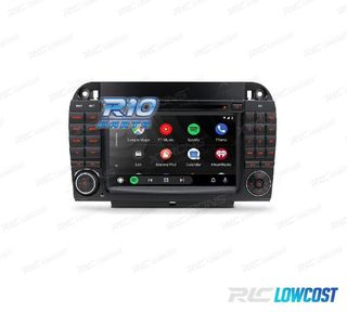 RADIO GPS ANDROID 10 PARA MERCEDES S W220 98-05