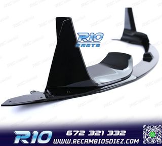 SPOILER LIP BMW F80 M3 F82 F83 M4 14- NEGRO BRILLO