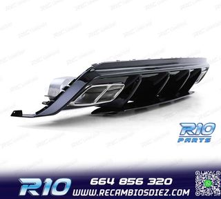 DIFUSOR MERCEDES CLASE A W176 12-18 LOOK A45 AMG NEGRO BRILL