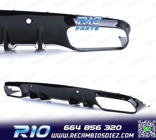 DIFUSOR MERCEDES CLASE C C205 COUPE 14-18 LOOK AMG PDC + COL