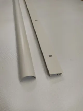 Canal aluminio blanco 1100x34x20 mm