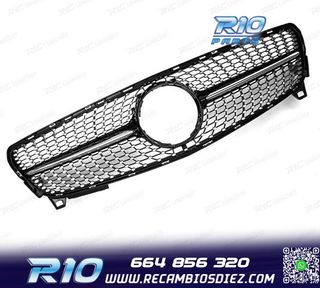 PARRILLA MERCEDES CLASE A W176 16-18 LOOK DIAMOND NEGRO CROM
