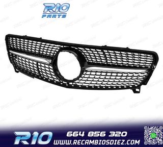 PARRILLA MERCEDES CLASE A W176 16-18 LOOK DIAMOND NEGRO CROM