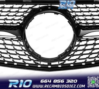 PARRILLA MERCEDES CLASE A W176 16-18 LOOK DIAMOND NEGRO CROM