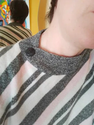 Jersey rayas manga murciélago talla única