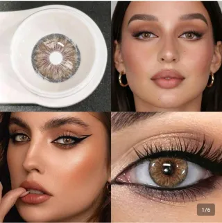 Lentillas blandas hidrofilicas marrones