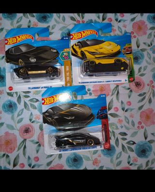 Hot Wheels Lamborghini Miura SV, Centenario, Hurac