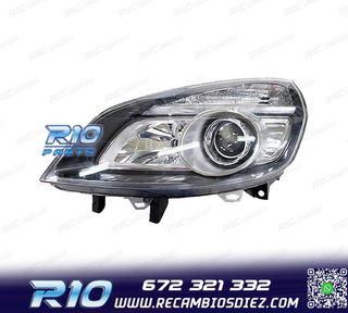 FARO IZQ RENAULT SCENIC II 05-08 XENON FONDO NEGRO