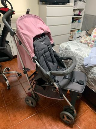 Carrito Silver Cross Rosa y Negro