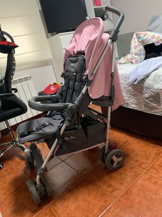 Carrito Silver Cross Rosa y Negro