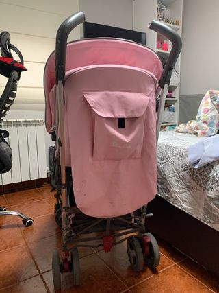 Carrito Silver Cross Rosa y Negro