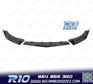 SPOILER LIP VOLKSWAGEN VW GOLF 8 R LINE NEGRO BRILLO