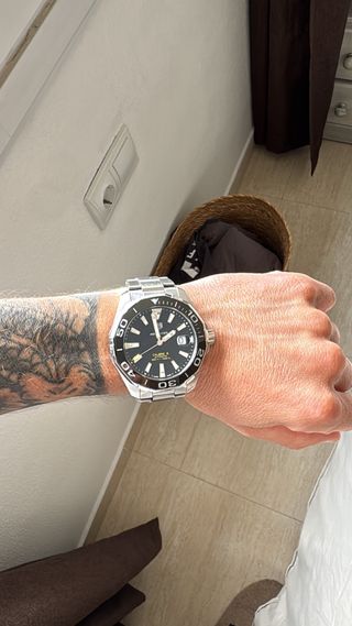 TAG Heuer Calibre 5 Reloj Automático Negro/Plata