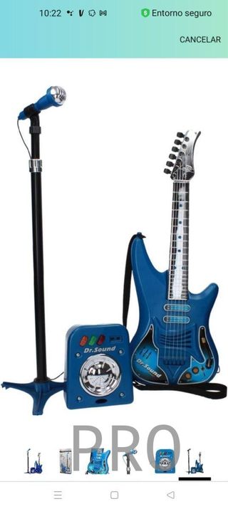 REIG- Set con Guitarra, Micrófono y Bafle